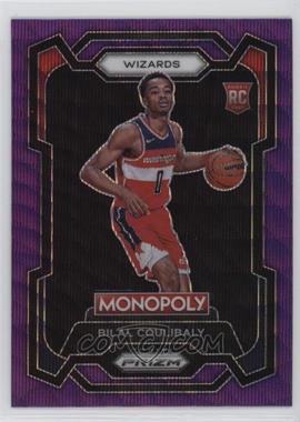 2023-24 Panini Prizm Monopoly - [Base] - Purple Wave Prizm #90 - Bilal Coulibaly