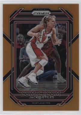 2023 Panini Prizm WNBA - [Base] - Orange Prizm #111 - Jackie Stiles /99