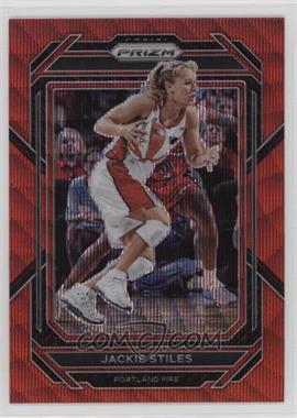 2023 Panini Prizm WNBA - [Base] - Ruby Wave Prizm #111 - Jackie Stiles