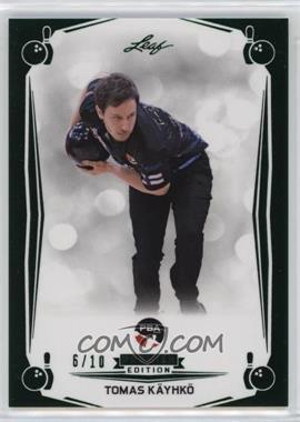 2023 Leaf PBA Premier Edition - [Base] - Green Foil #B-53 - Tomas Käyhkö /10