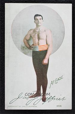 1907 Benham Indian Trading James Jeffries Postcards - [Base] #1048 - James J. Jeffries - At Ease
