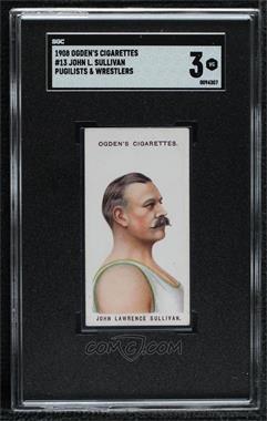 1908 Ogden's Pugilists & Wrestlers - Tobacco [Base] #13 - John L. Sullivan [SGC 3 VG]