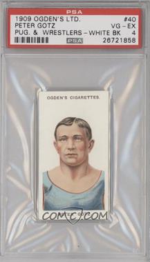 1908 Ogden's Pugilists & Wrestlers - Tobacco [Base] #40 - Peter Gotz [PSA 4 VG‑EX]