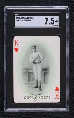 1909 James Jeffries Playing Cards - [Base] #KH - James Corbett [SGC 7.5 NM+]