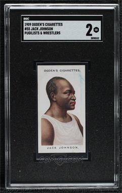 1909 Ogden's Pugilists & Wrestlers Series 2 - Tobacco [Base] #55 - Jack Johnson [SGC 2 GOOD]