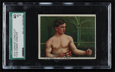 1910 ATC Champion Pugilists - Tobacco T219 - Honest Long Cut Back #_TOOK - Tommy O'Keefe [SGC 40 VG 3]