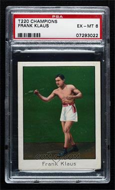 1910 ATC T220 Champion Athlete & Prize Fighter Series - Tobacco [Base] - Mecca Back #_FRKL - Frank Klaus [PSA 6 EX‑MT]