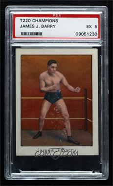 1910 ATC T220 Champion Athlete & Prize Fighter Series - Tobacco [Base] - Mecca Back #_JABA - James J. Barry [PSA 5 EX]