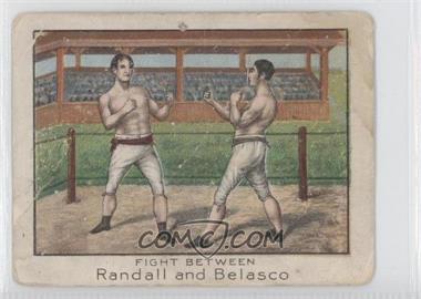 1910 ATC T220 Champion Athlete & Prize Fighter Series - Tobacco [Base] - Mecca Back #_JRAB - Fight Between Randall & Belasco [Good to VG‑EX]