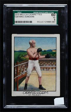 1910 ATC T220 Champion Athlete & Prize Fighter Series - Tobacco [Base] - Mecca Back #_MIDO.1 - Mike Donovan (Of Today) [SGC 60 EX 5]