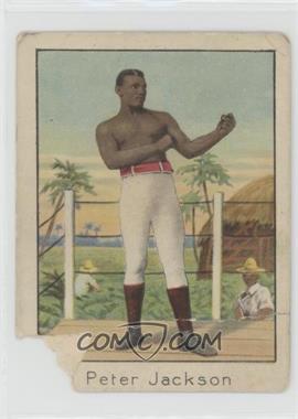 1910 ATC T220 Champion Athlete & Prize Fighter Series - Tobacco [Base] - Mecca Back #_PEJA - Peter Jackson [Poor to Fair]