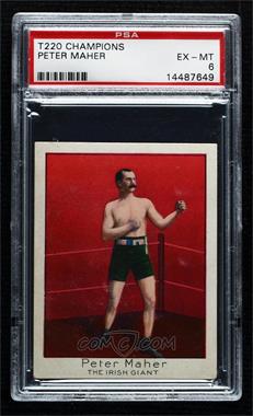 1910 ATC T220 Champion Athlete & Prize Fighter Series - Tobacco [Base] - Mecca Back #_PEMA - Peter Maher [PSA 6 EX‑MT]