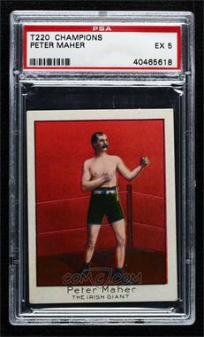 1910 ATC T220 Champion Athlete & Prize Fighter Series - Tobacco [Base] - Mecca Back #_PEMA - Peter Maher [PSA 5 EX]