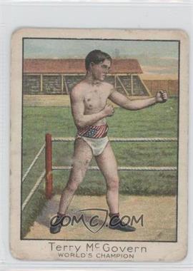 1910 ATC T220 Champion Athlete & Prize Fighter Series - Tobacco [Base] - Mecca Back #_TEMC - Terry McGovern [Good to VG‑EX]