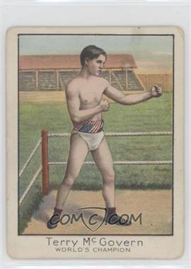 1910 ATC T220 Champion Athlete & Prize Fighter Series - Tobacco [Base] - Mecca Back #_TEMC - Terry McGovern [Good to VG‑EX]