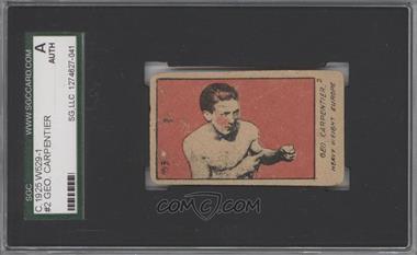 1920-25 W529 Strip Card - [Base] - Type 1 #2 - George Carpentier [SGC Authentic]