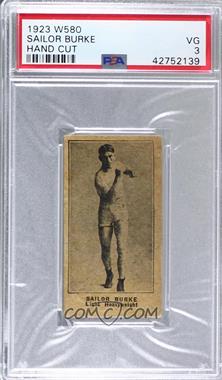 1923 W580 Strip Card - [Base] #_SABU - Sailor Burke [PSA 3 VG]