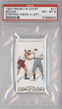 1924 Franklyn, Davey & Co. Boxing - [Base] #17 - Stepping inside a left lead… [PSA 8 NM‑MT]