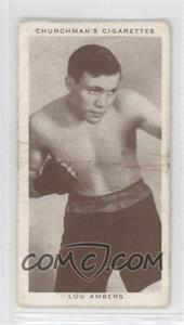 1938 Churchman's Boxing Personalities - Tobacco [Base] #1 - Lou Ambers [Poor to Fair]