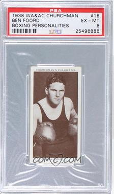 1938 Churchman's Boxing Personalities - Tobacco [Base] #16 - Ben Foord [PSA 6 EX‑MT]