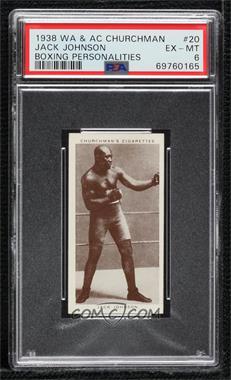 1938 Churchman's Boxing Personalities - Tobacco [Base] #20 - Jack Johnson [PSA 6 EX‑MT]