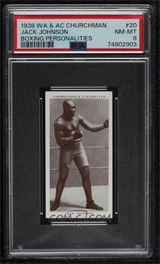 1938 Churchman's Boxing Personalities - Tobacco [Base] #20 - Jack Johnson [PSA 8 NM‑MT]