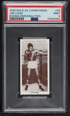 1938 Churchman's Boxing Personalities - Tobacco [Base] #26 - Joe Louis [PSA 9 MINT]