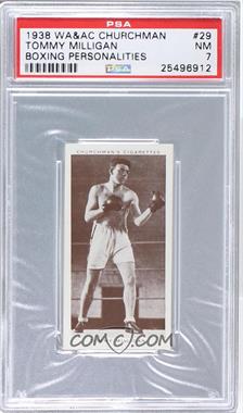 1938 Churchman's Boxing Personalities - Tobacco [Base] #29 - Tommy Milligan [PSA 7 NM]