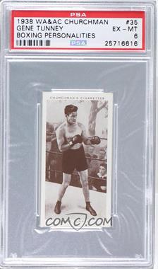 1938 Churchman's Boxing Personalities - Tobacco [Base] #35 - Gene Tunney [PSA 6 EX‑MT]