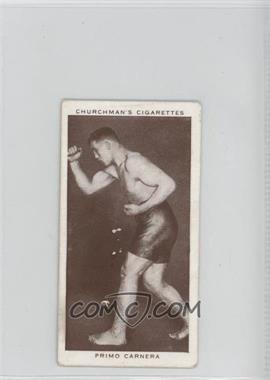 1938 Churchman's Boxing Personalities - Tobacco [Base] #7 - Primo Carnera [Poor to Fair]