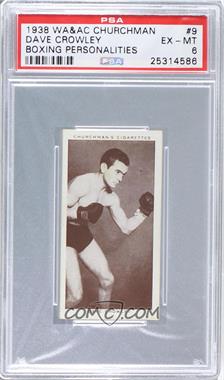 1938 Churchman's Boxing Personalities - Tobacco [Base] #9 - Dave Crowley [PSA 6 EX‑MT]