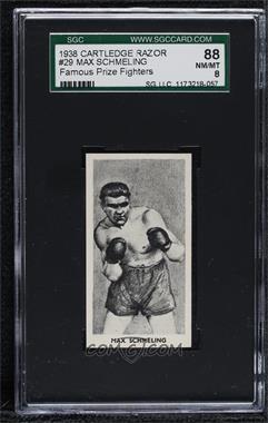 1938 Fred C. Cartledge Razors Famous Prize Fighters - [Base] #29 - Max Schmeling [SGC 88 NM/MT 8]