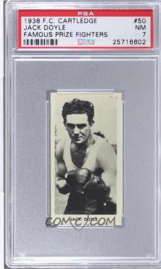 1938 Fred C. Cartledge Razors Famous Prize Fighters - [Base] #50 - Jack Doyle [PSA 7 NM]