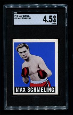 1948 Leaf - [Base] #32 - Max Schmeling [SGC 55 VG/EX+ 4.5]