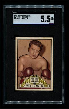 1951 Topps Ringside - [Base] #3 - Jake LaMotta [SGC 70 EX+ 5.5]