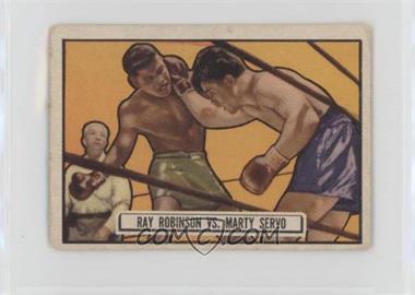 1951 Topps Ringside - [Base] #34 - Ray Robinson, Marty Servo