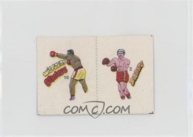 1985 Fight of the Century Stickers - [Base] - Pairs #16/2 - Wilfred Benitez, Carlos Zarate