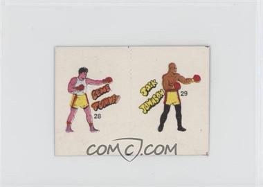 1985 Fight of the Century Stickers - [Base] - Pairs #28/29 - Gene Tunney, Jack Johnson