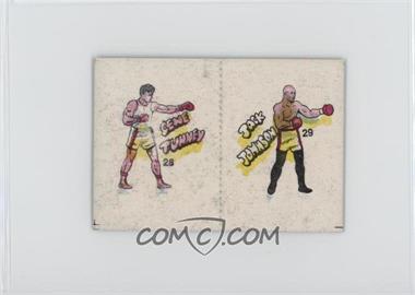 1985 Fight of the Century Stickers - [Base] - Pairs #28/29 - Gene Tunney, Jack Johnson