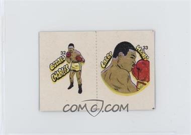 1985 Fight of the Century Stickers - [Base] - Pairs #32/33 - Ezzard Charles, Larry Holmes