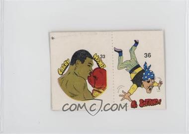 1985 Fight of the Century Stickers - [Base] - Pairs #33/36 - Larry Holmes, Ai Sotano