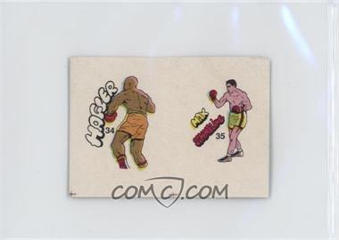 1985 Fight of the Century Stickers - [Base] - Pairs #34/35 - Marvin Hagler, Max Schmeling [Good to VG‑EX]