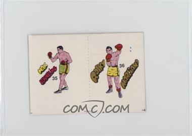 1985 Fight of the Century Stickers - [Base] - Pairs #35/36 - Max Schmeling, Rocky Marciano