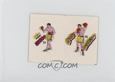 1985 Fight of the Century Stickers - [Base] - Pairs #35/36 - Max Schmeling, Rocky Marciano [Good to VG‑EX]