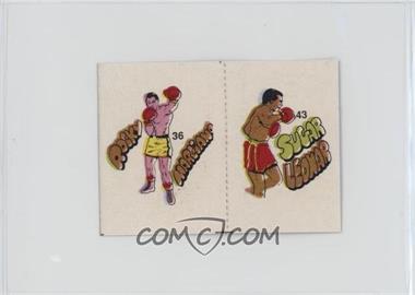 1985 Fight of the Century Stickers - [Base] - Pairs #36/43 - Rocky Marciano, Sugar Ray Leonard