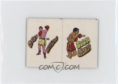 1985 Fight of the Century Stickers - [Base] - Pairs #36/43 - Rocky Marciano, Sugar Ray Leonard