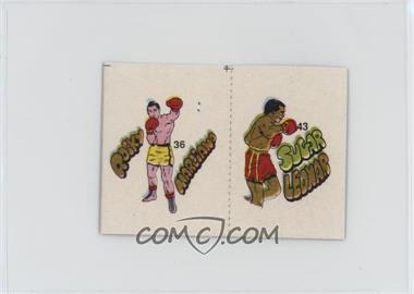 1985 Fight of the Century Stickers - [Base] - Pairs #36/43 - Rocky Marciano, Sugar Ray Leonard