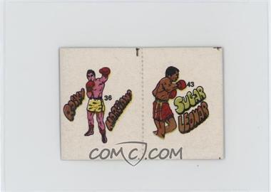 1985 Fight of the Century Stickers - [Base] - Pairs #36/43 - Rocky Marciano, Sugar Ray Leonard