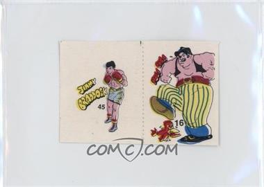 1985 Fight of the Century Stickers - [Base] - Pairs #45/16 - Jimmy Braddock, Poca Cosa