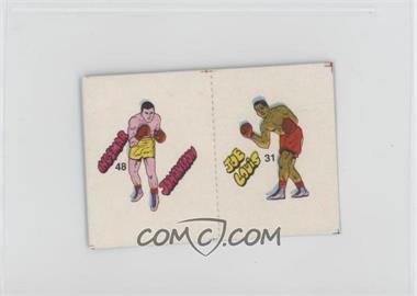 1985 Fight of the Century Stickers - [Base] - Pairs #48/31 - Ingemar Johanssen, Joe Louis